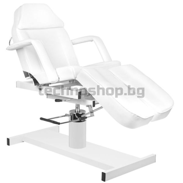 Хидравличен козметичен стол - бял A-210C Pedi
