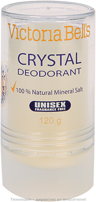 "Victoria Bell’s Crystal Deodorant" - кристален дезодорант с 24 часово действие - срещу изпотяване и неприятни миризми!
