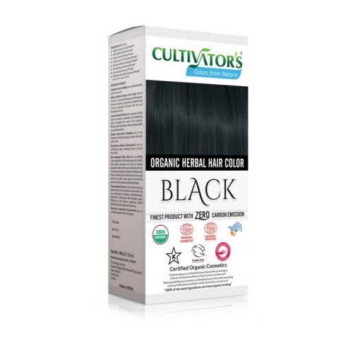 Био билкова боя за коса - черно - Cultivator's