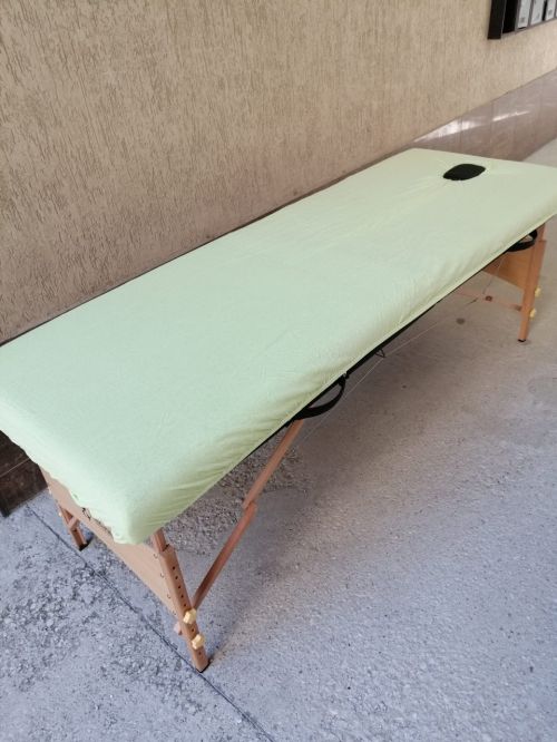 Покривало за масажна кушетка - Зелен цвят