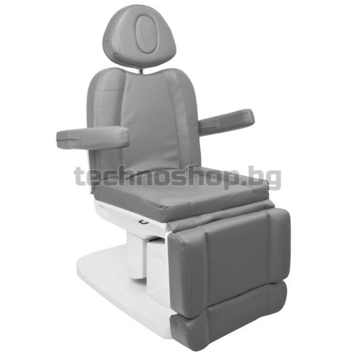 Електрически козметичен стол с 4 мотора и отопление - сив Azzurro 708a 4 мотор отоплено сиво