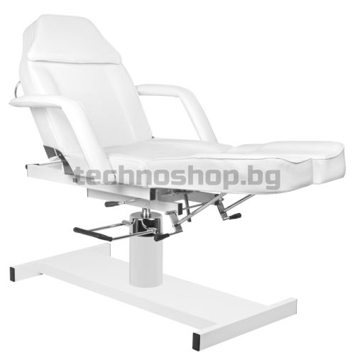 Хидравличен козметичен стол - бял A-210C Pedi