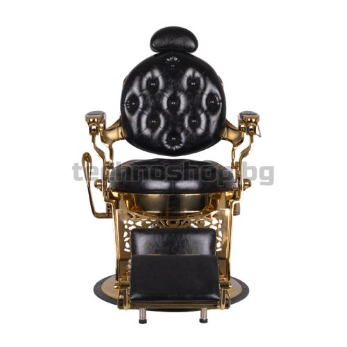 Бръснарски стол - златен/черен Gabbiano Tito