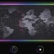 Светеща компютърна подложка с RGB осветление – World Map