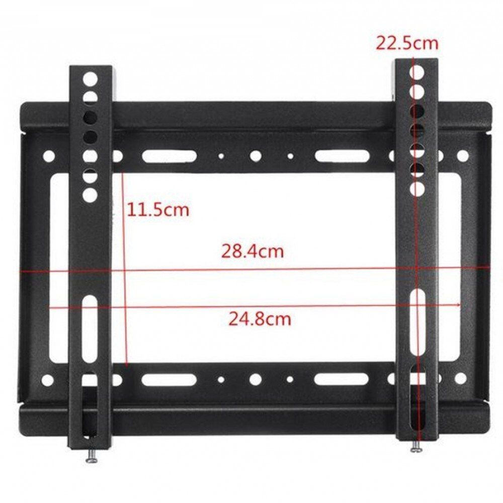 Универсална стойка за телевизор, 14-42 Инча, Метална, Товароносимост до 25 кг., Черна