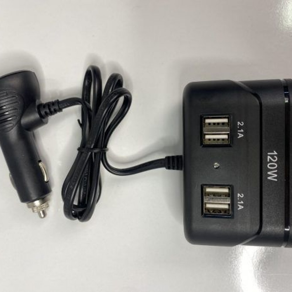 Зарядно за телефон към автомобилна запалка 4 USB порта Z1680