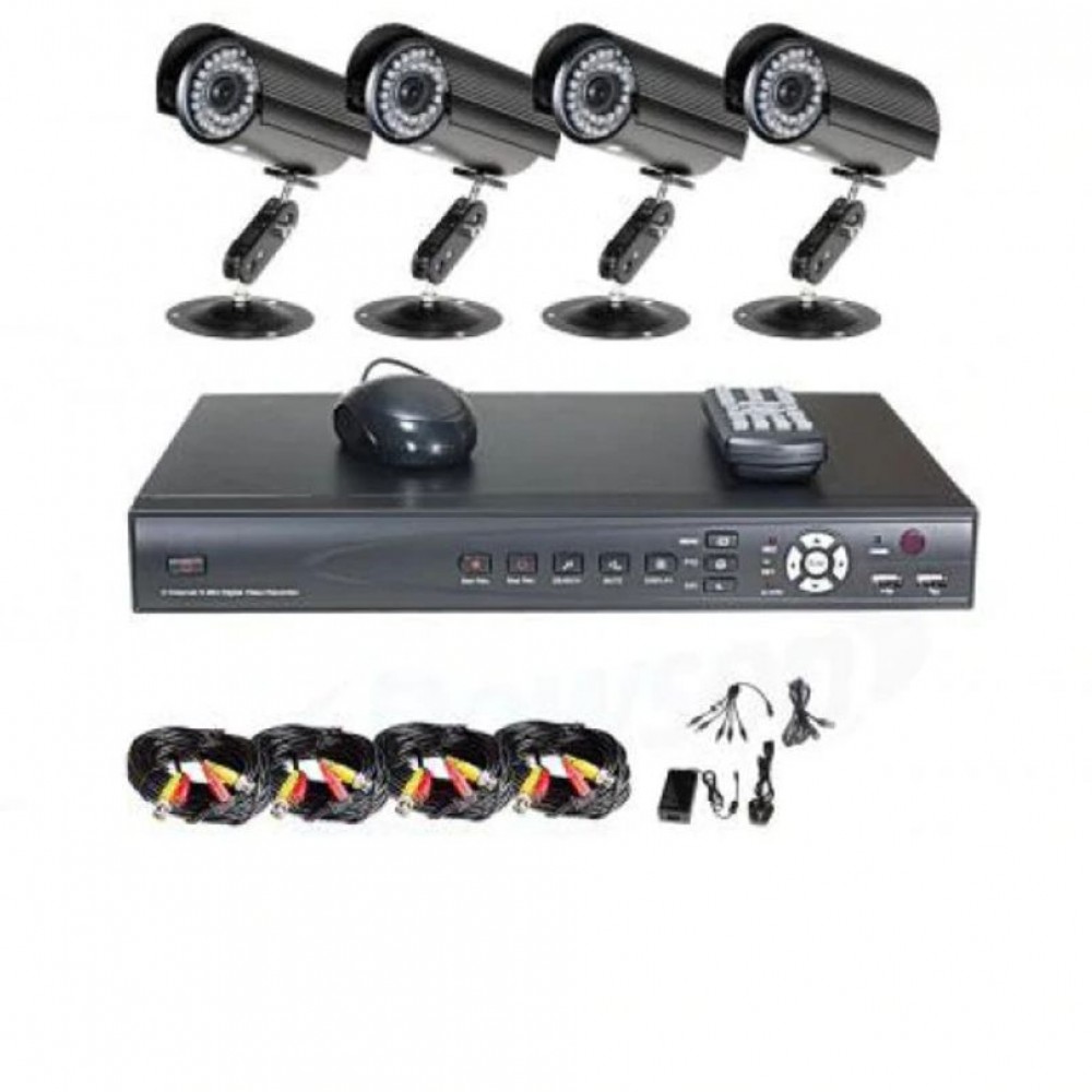 Комплект 8 камери + DVR, CCTV