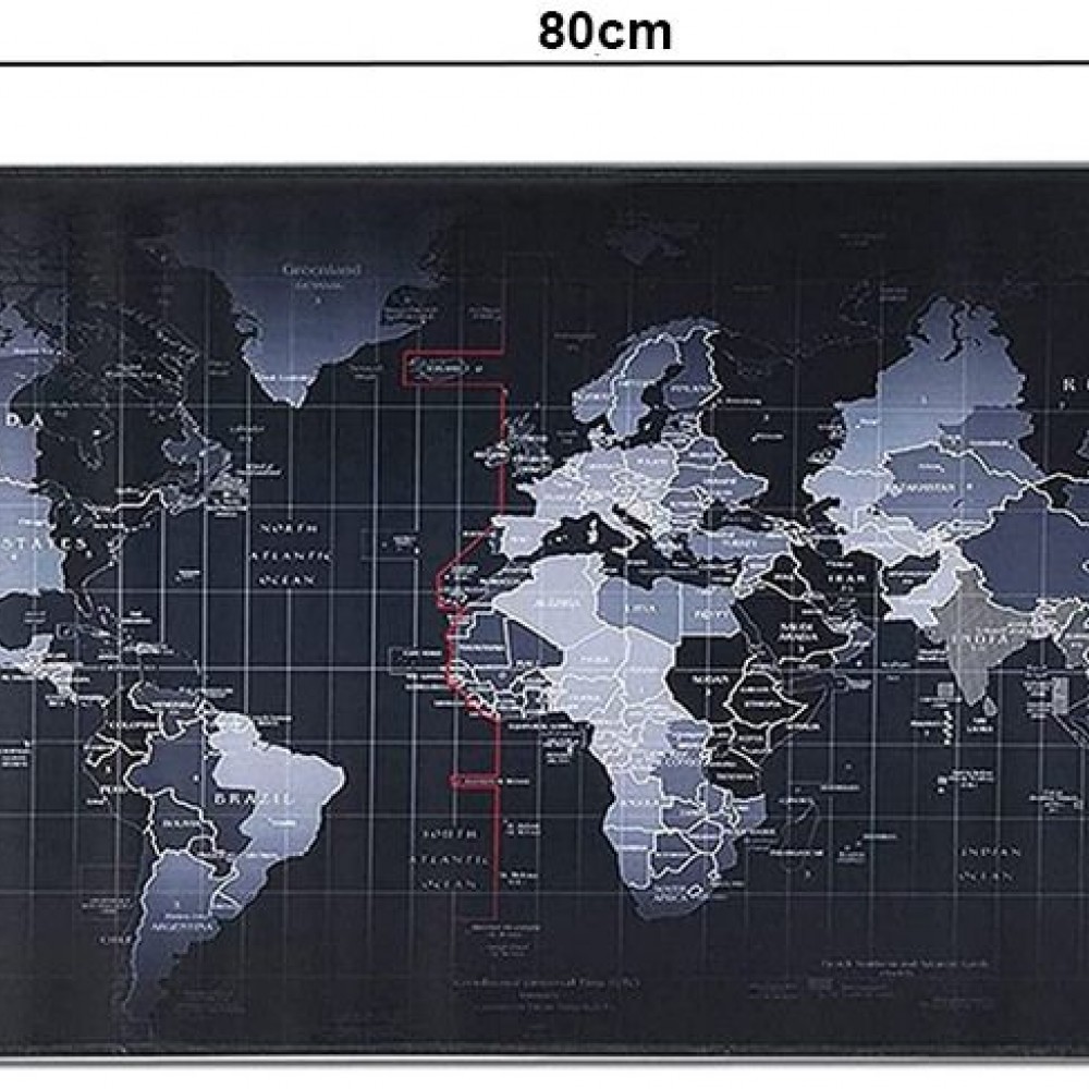 Подложка за лаптоп 80×30 см – Карта на света