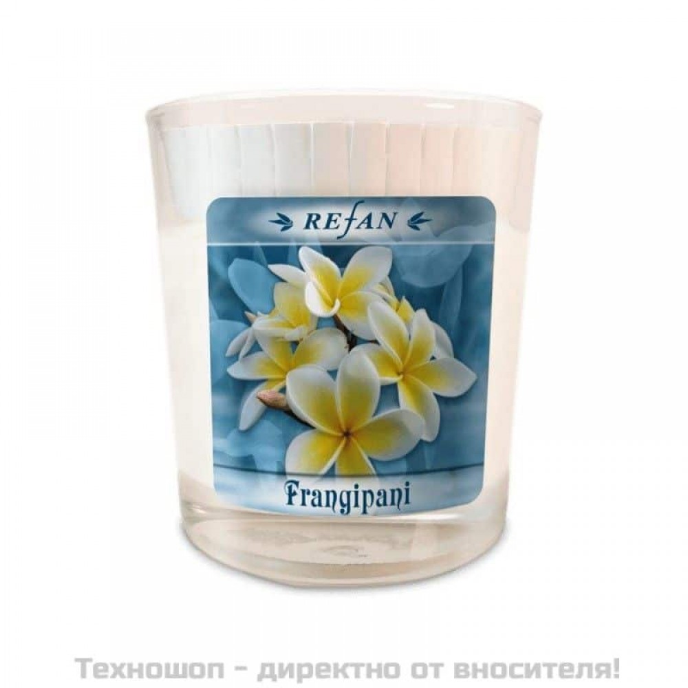 Парфюмна натурална соева cвещ Frangipani