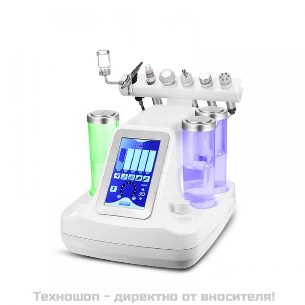 Апарат 7в1 - Водно дермабразио, Биолифтинг, RF, Ултразвук, Криотерапия + LED маска за фотонна терапия