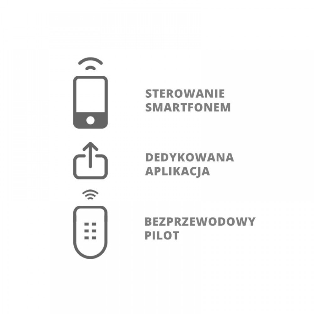 Електрически козметичен стол с 3 мотора и контрол през телефона - бял/бук Lux,