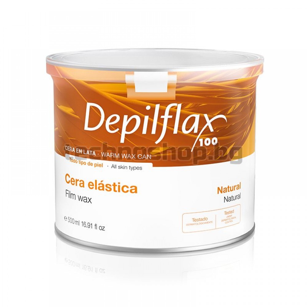 DEPILFLAX 100 ELASTYCZNY WOSK DO DEPILACJI PUSZKA 500ML NATURALNY