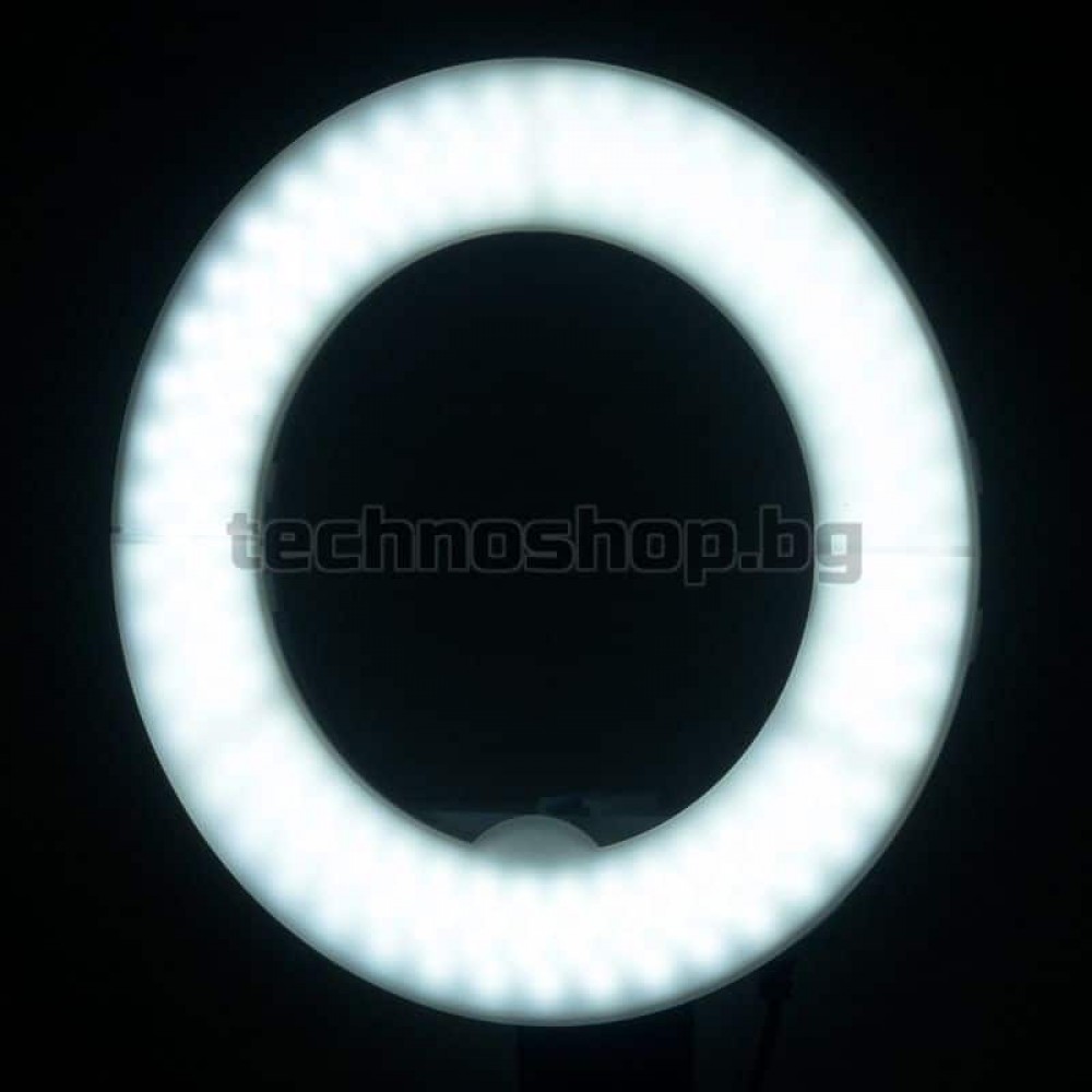 Кръгла LED лампа - бяла 10" 8W