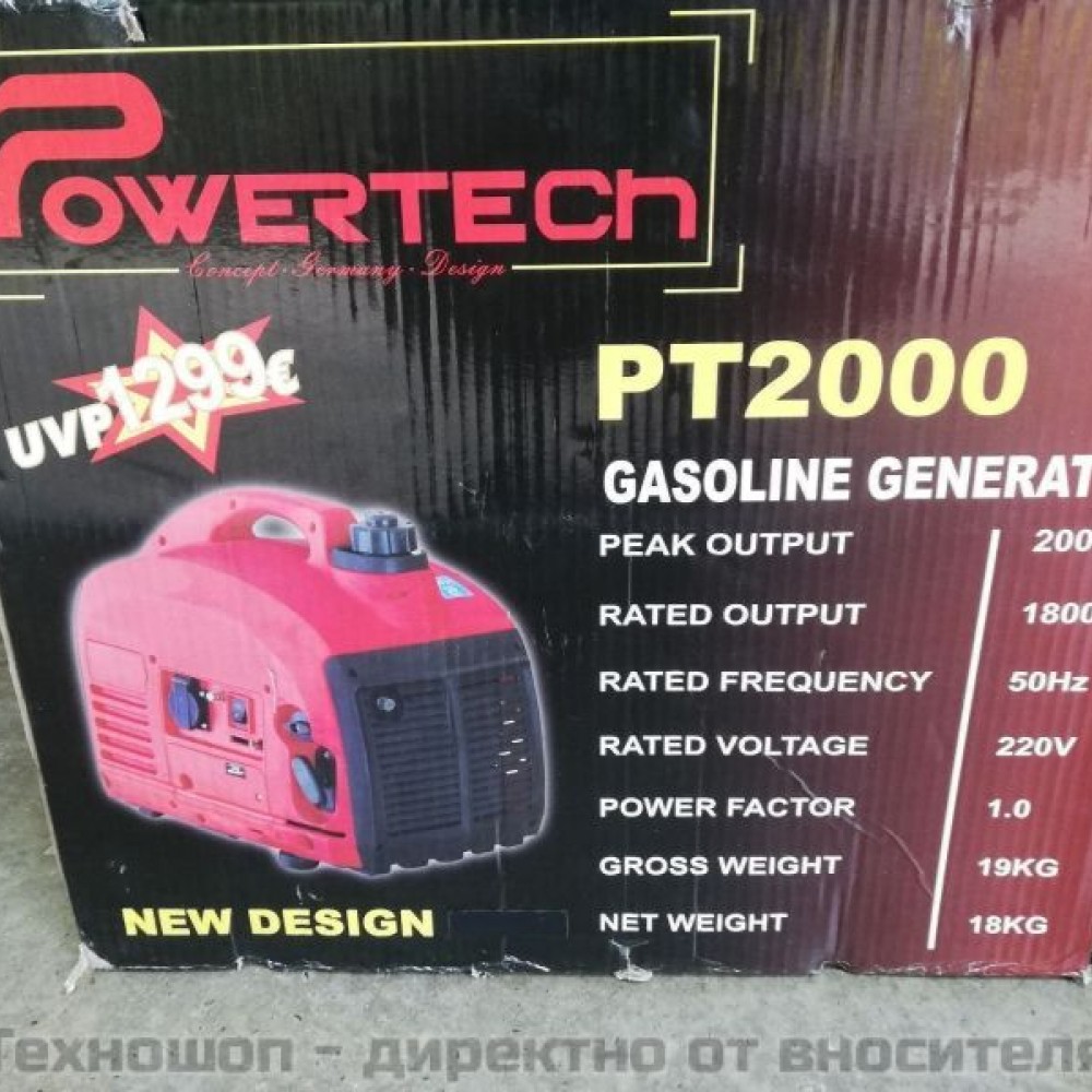 Инверторен генератор 2000W, Powertech PT-2000