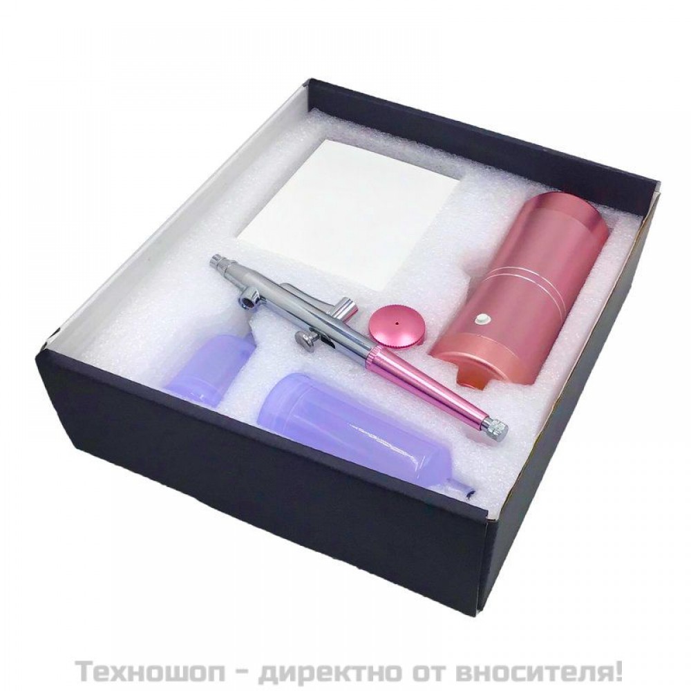 Мини кислороден спрей за кислородна мезотерапия Airbrush Pink