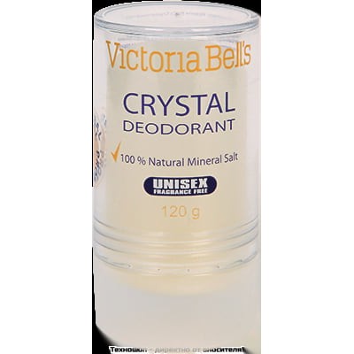 "Victoria Bell’s Crystal Deodorant" - кристален дезодорант с 24 часово действие - срещу изпотяване и неприятни миризми!