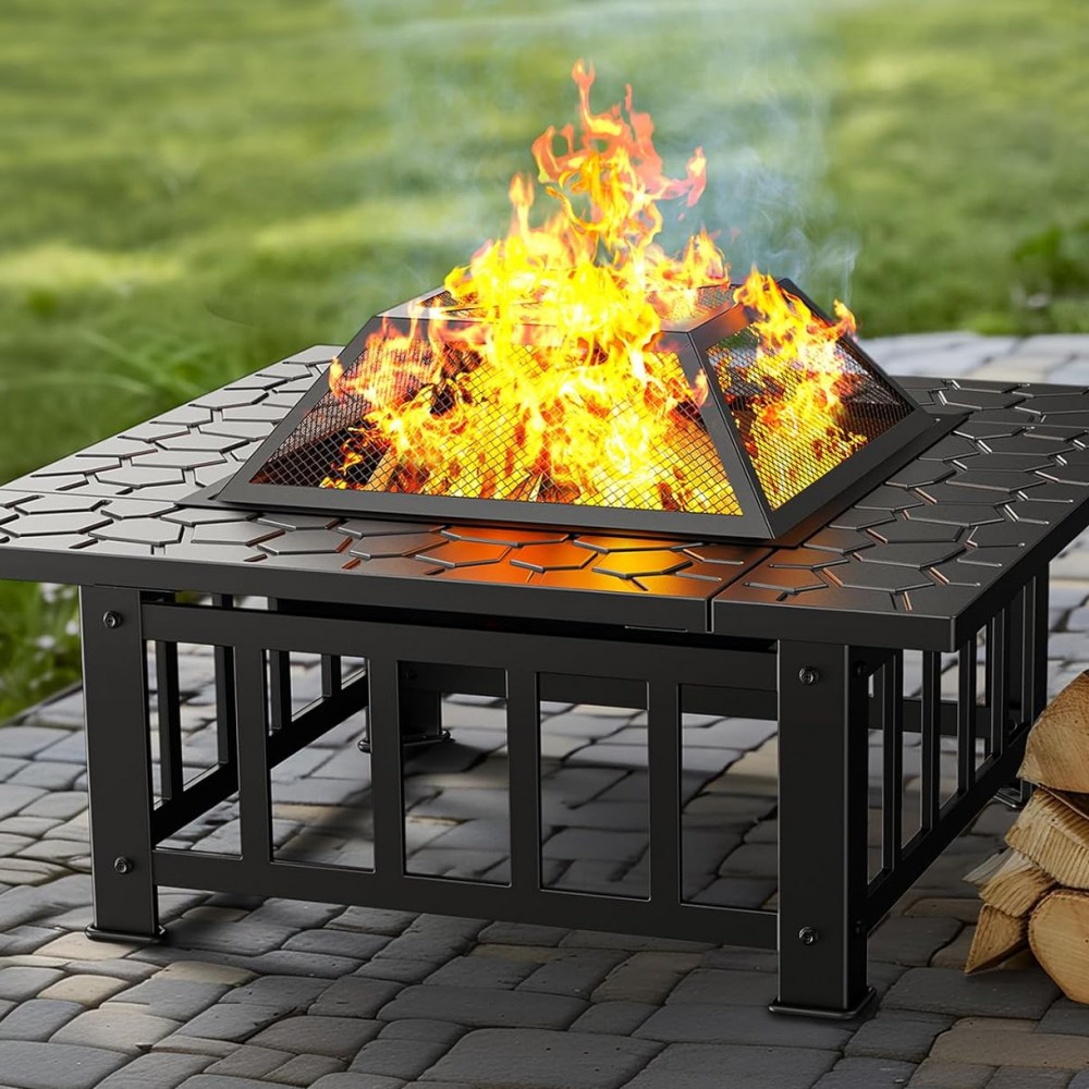 Нова 3в1 маса 'Fire Pit' - BBQ, камина, ледарка