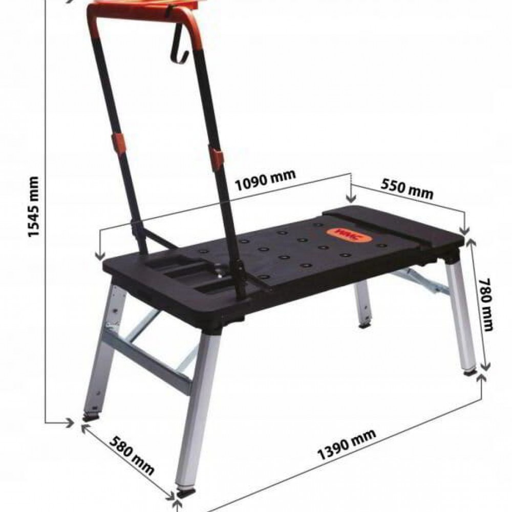 МНОГОФУНКЦИОНАЛНА РАБОТНА МАСА - ПЛАТФОРМА 7 В 1 WMC