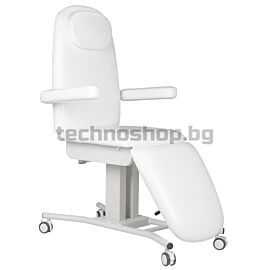 Козметичен стол на колела - бял A-240