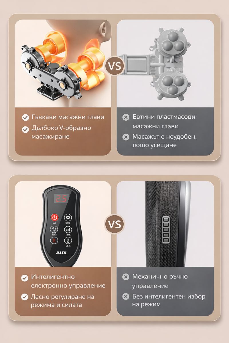 Шиацу масажираща седалка с инфрачервено нагряване – снимка 9