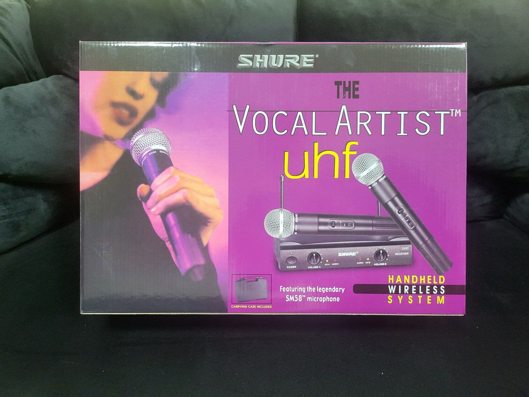 Два безжични микрофона с приемник SM58 Vocal artist Uhf в куфарче – снимка 5