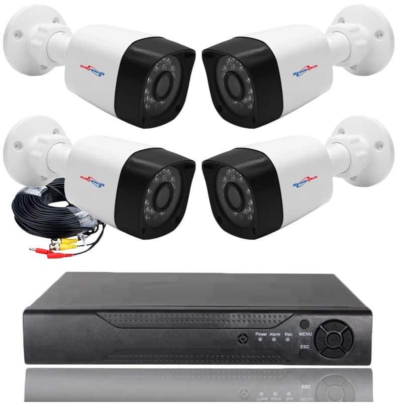 Комплект за видеонаблюдение с 4 HD камери и DVR, AHD, IR – снимка 6