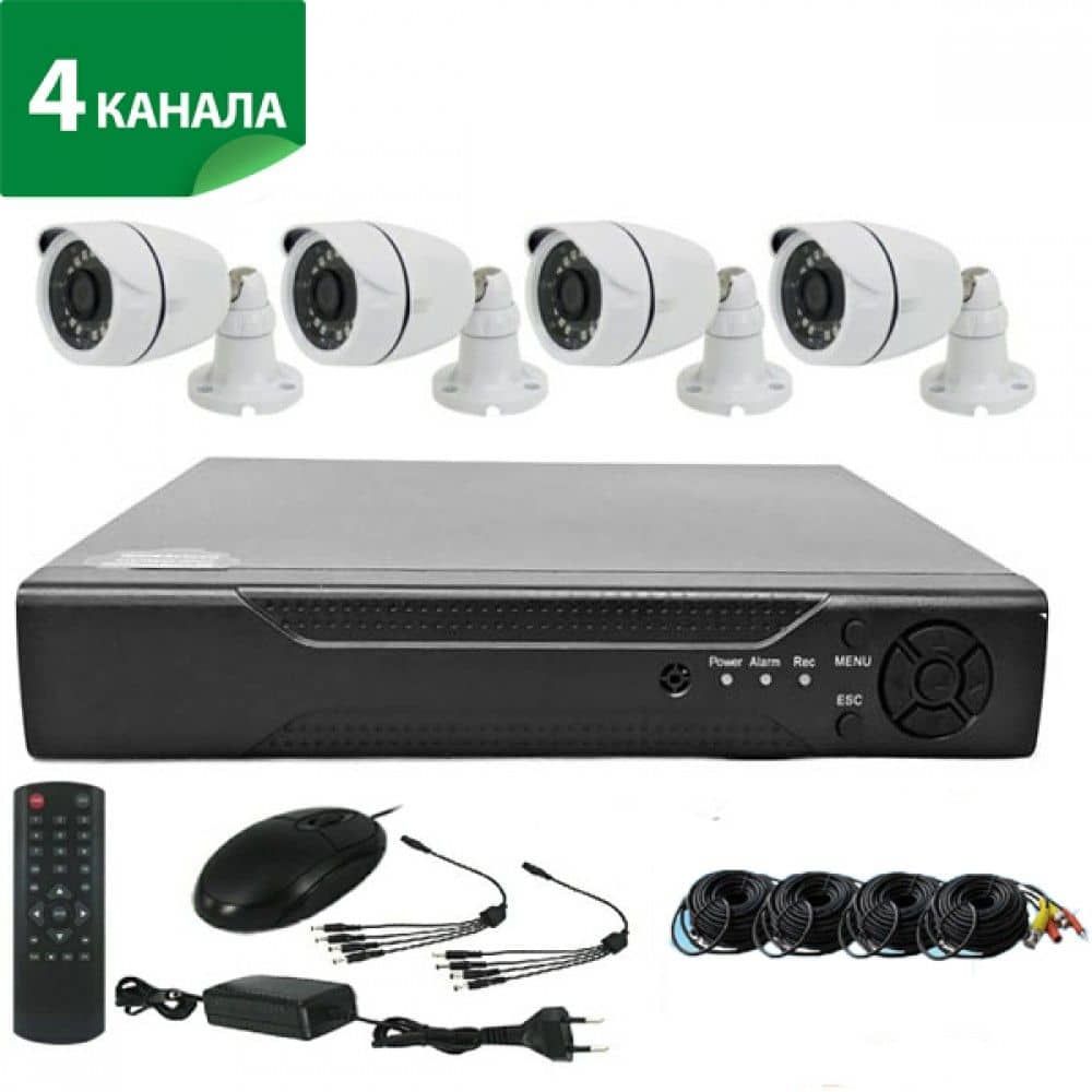 Комплект за видеонаблюдение с 4 HD камери и DVR, AHD, IR – снимка 7