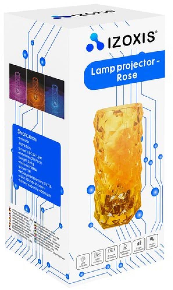 LED кристална настолна лампа – снимка 6