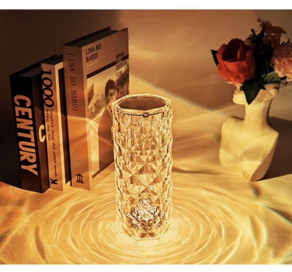 LED кристална настолна лампа – снимка 4