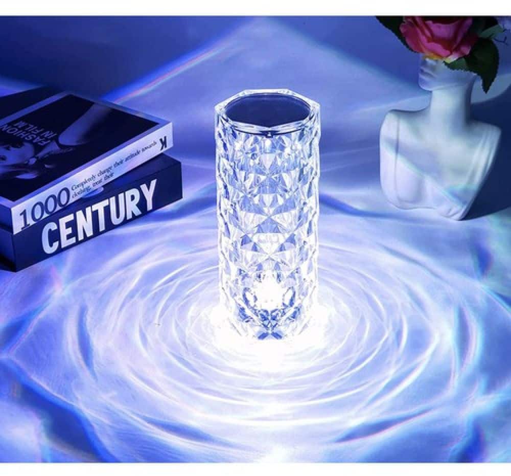 LED кристална настолна лампа – снимка 8