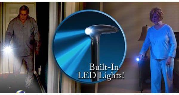 Сгъваем бастун с LED фенер – снимка 5