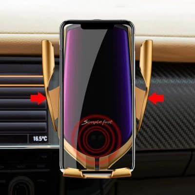 Поставка за телефон за автомобил с безжично зареждане Deluxe – снимка 2
