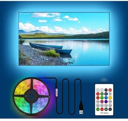 Самозалепваща RGB LED Лента 2 метра с дистанционно – снимка 2