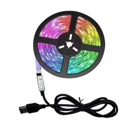 Самозалепваща RGB LED Лента 2 метра с дистанционно – снимка 3