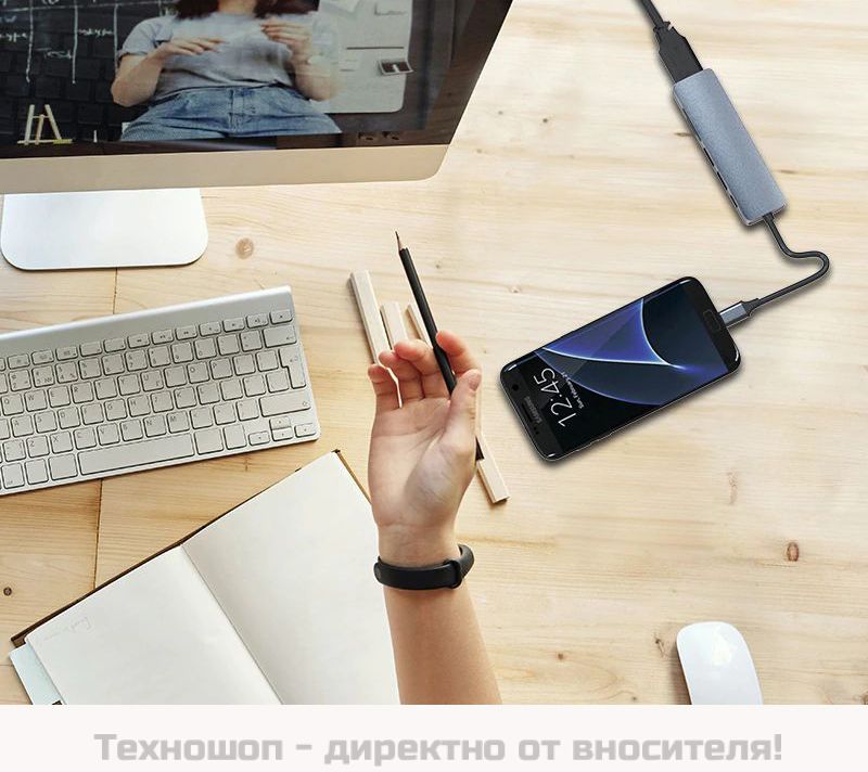 MacBook адаптер 6в1 – снимка 6