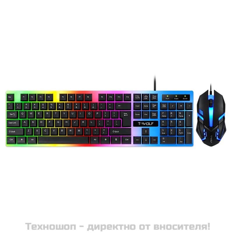 Светеща клавиатура T-Wolf – снимка 2