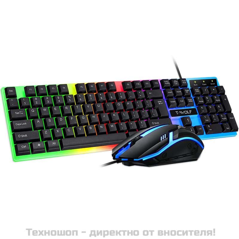 Светеща клавиатура T-Wolf – снимка 3