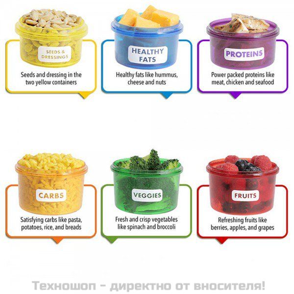 Кутии за разделно хранене 7бр. – снимка 4