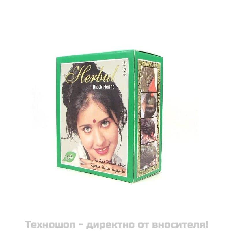 Индийска къна за коса Хербъл - черна – снимка 2