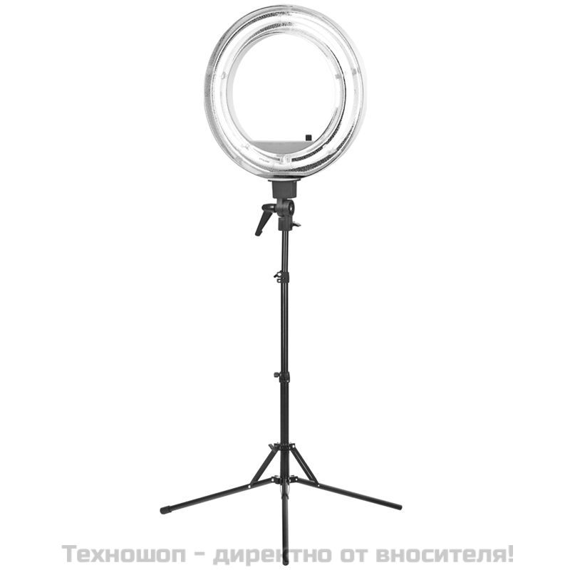 Лампа с форма на пръстен на поставка - бяла 18" 55W – снимка 8