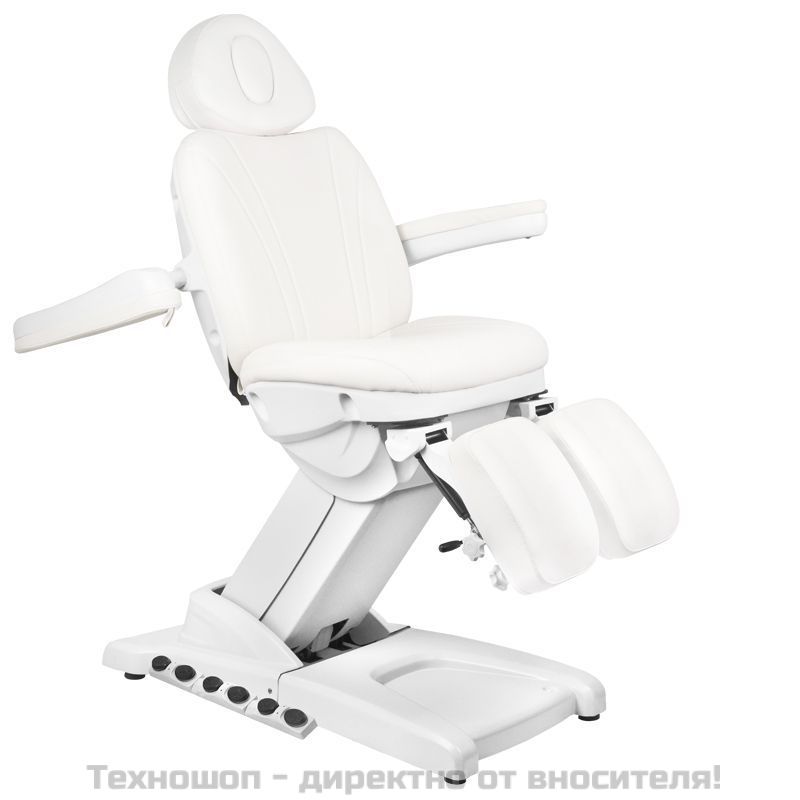 Електрически козметичен стол с 3 мотора - бял Azzurro 872S – снимка 2