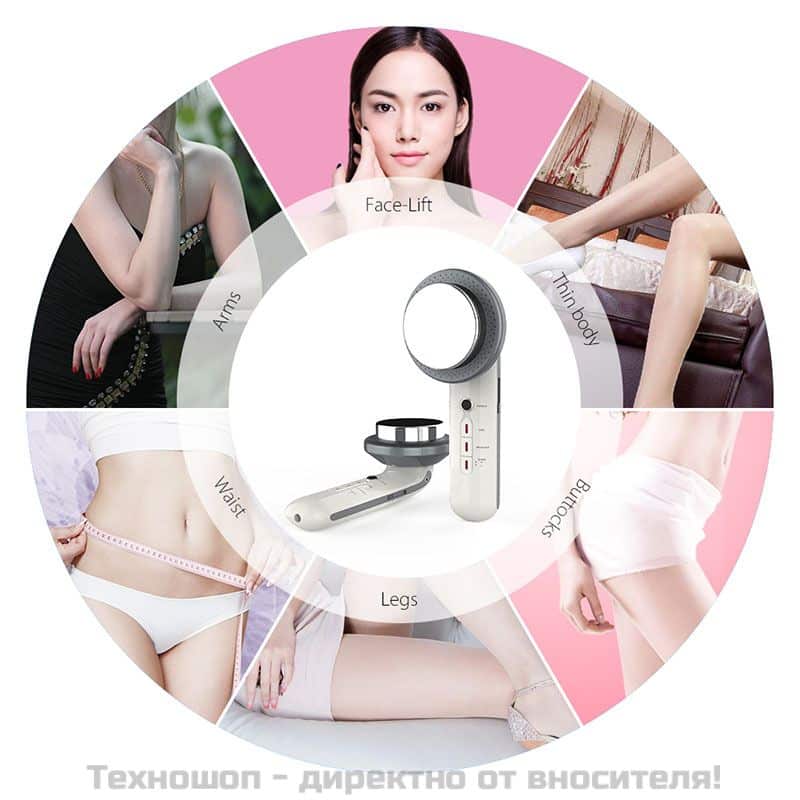 Портативен уред 3в1 с ултразвук, инфраред и ел. импулсна стимулация за оформяне на тялото – снимка 2
