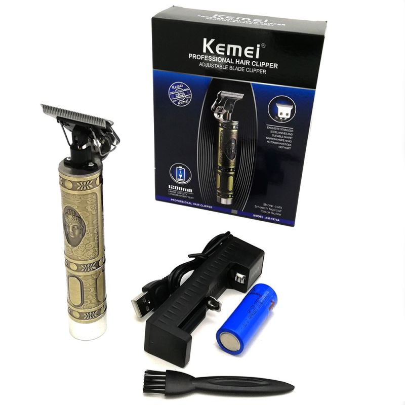 Безжичен тример за брада и коса KEMEI – снимка 2