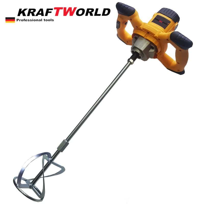 Строителен миксер Kraftworld 2400W - бъркалка за бетон – снимка 4