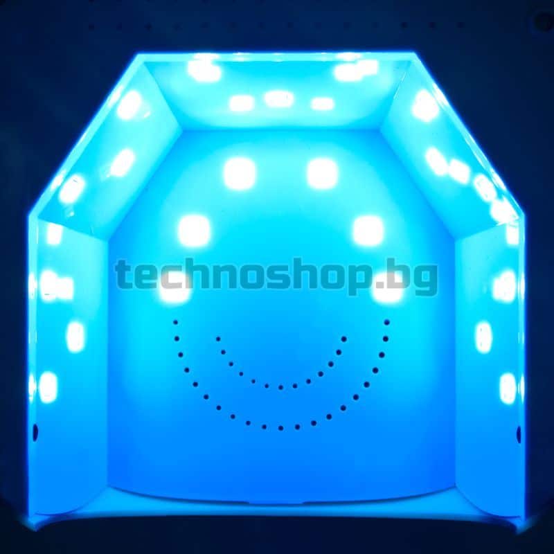 Козметична лампа за изсушаване на лак с таймер и сензор - зелена UV Dual LED 36W – снимка 3