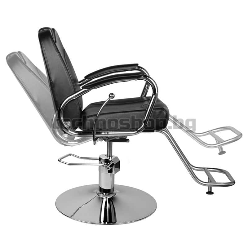 Бръснарски стол - черен Hair System HS44 – снимка 7