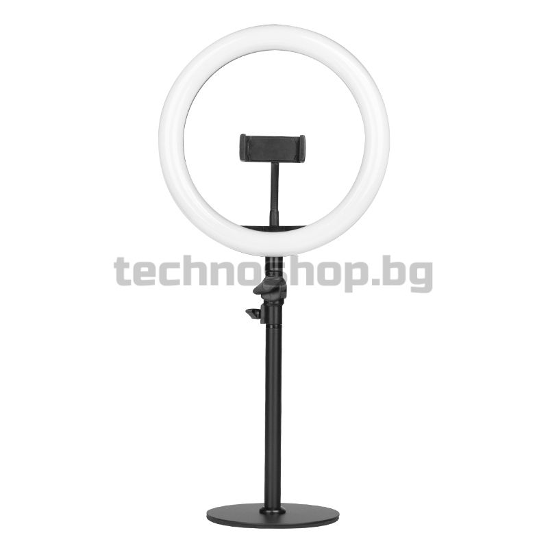 Кръгла LED лампа - черна 10" 8W – снимка 3