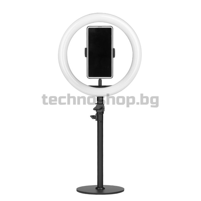 Кръгла LED лампа - черна 10" 8W – снимка 4