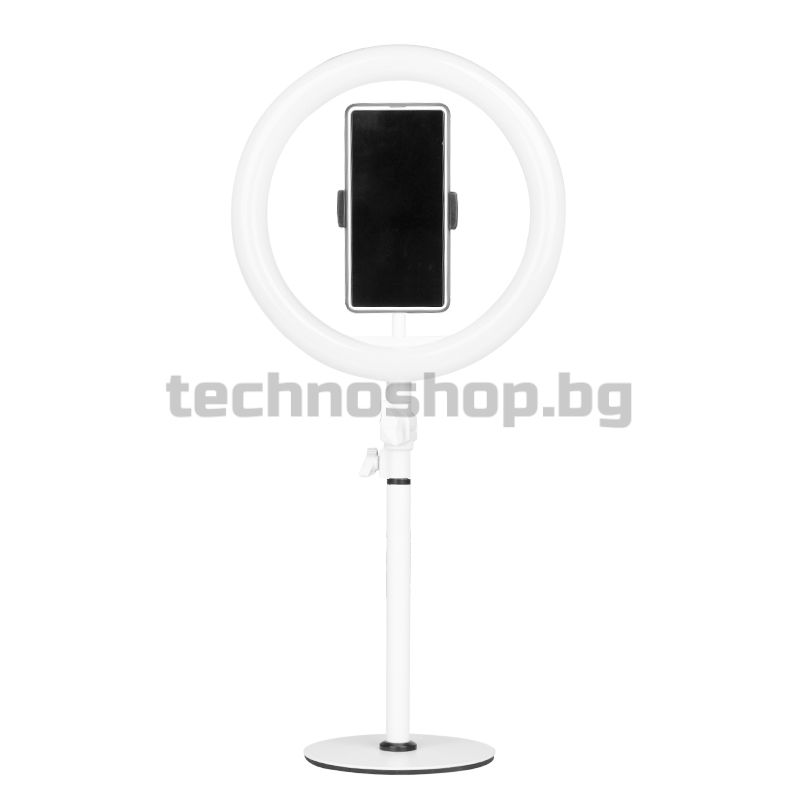 Кръгла LED лампа - бяла 10" 8W – снимка 4