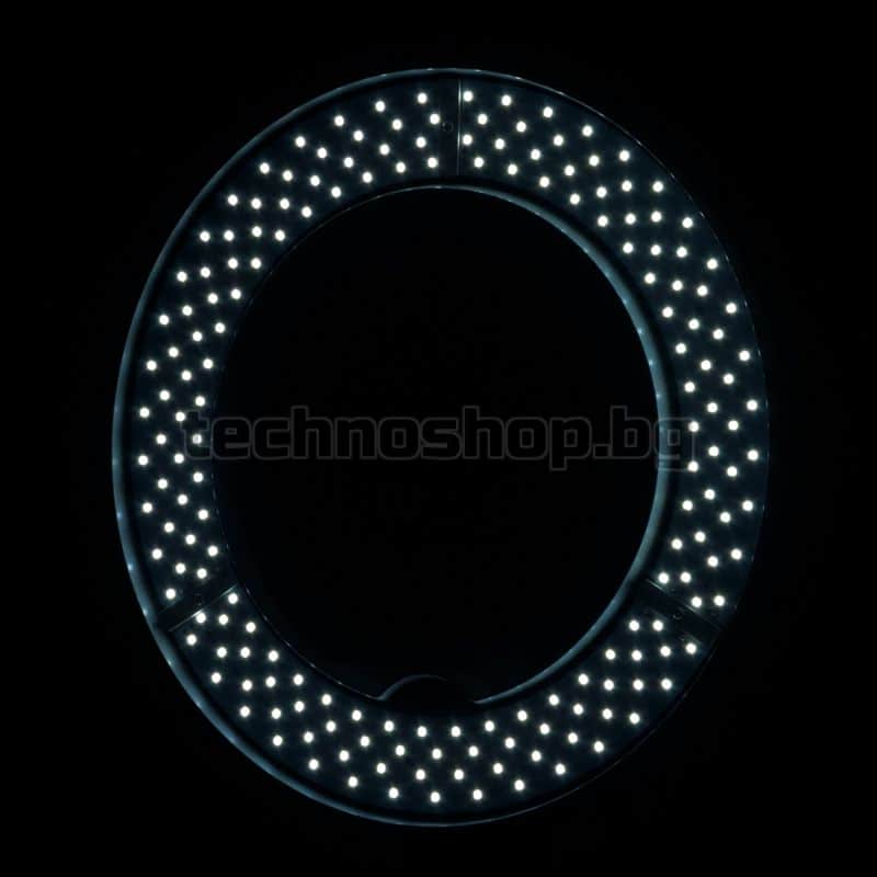 Кръгла LED лампа - бяла 10" 8W – снимка 9
